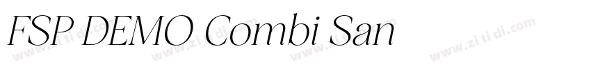 FSP DEMO Combi San字体转换 FSP DEMO Combi San字体转换